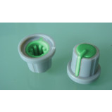 Gałka potencjometru szara 17.5mm zielona