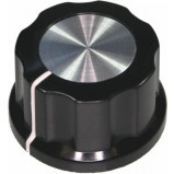 Gałka potencjometru bakelitowa czarna GBC30 30mm