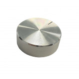 Gałka potencjometru srebrna 30mm GSLG30 gładka h=10mm