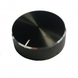 Gałka potencjometru czarna 26mm GCLG26 gładka h=17mm