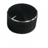 Gałka potencjometru czarna 22mm GCLC22 h=12mm