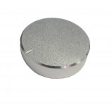Gałka potencjometru srebrna 40mm GSLM40 gładka h=10mm
