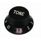 Gałka potencjometru audio 18mm ze skalą 1-10 czarna GGC18 h=13 