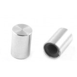 Gałka potencjometru srebrna 10mm GSL10 h=10mm