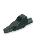 Krokodylek pomiarowy izolowany l=60mm czarny