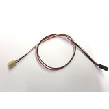 Kabel żeński 2PIN 2.54 --> 2.54mm czarny l=40cm