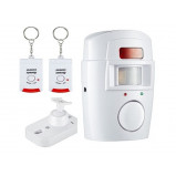 Alarm bezprzewodowy 105db PIR + 2 piloty