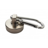 Magnes neodymowy okrągły 32mm z karabińczykiem